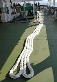 Long and strong ropes used