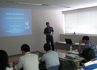 Lecture by director of Guard & Rescue Dept