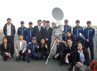 Commemorative photo with staff