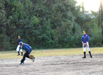  Fielding practice